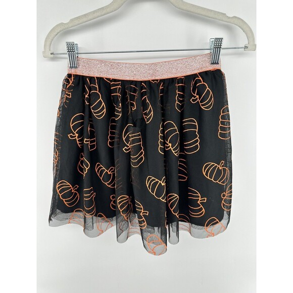Cat And Jack Pumpkin 🎃 Tulle Lined Skirt Size 10 12 - Picture 1 of 3